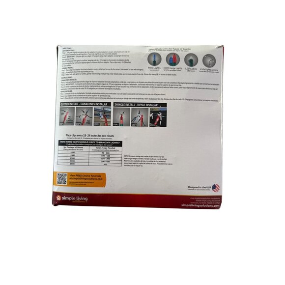 Simple Living solutions - Ladderless Light Clips Christmas Outdoor Lights - Picture 2 of 8